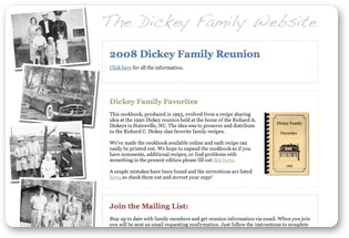 Dickey Family Website